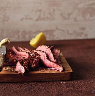 Flank Steak mit Chili Rub