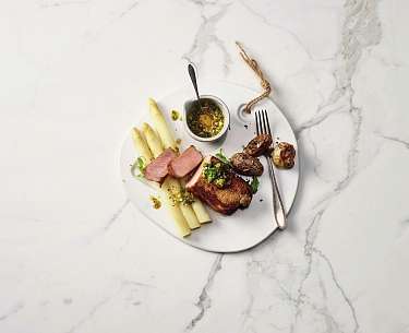 Kalbssteak mit Passionsfrucht