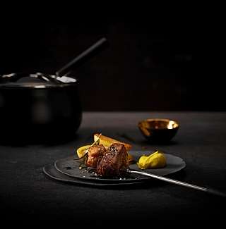 Klassiker mit Kruste a Fondue bourguignonne