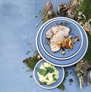 Lammschulter im Fichtennadel Mantel