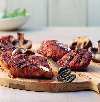 Pouletspiess an Zitronenrub