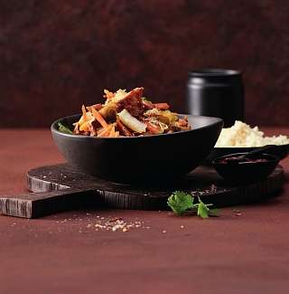 Schweinsstreifen mit Sambal