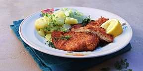 Wiener Schnitzel mit Kerbelbutter