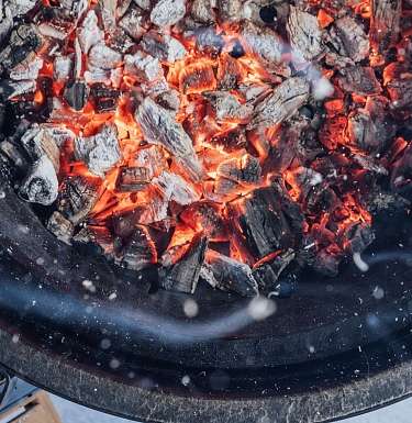 Grillfeuer Kohle